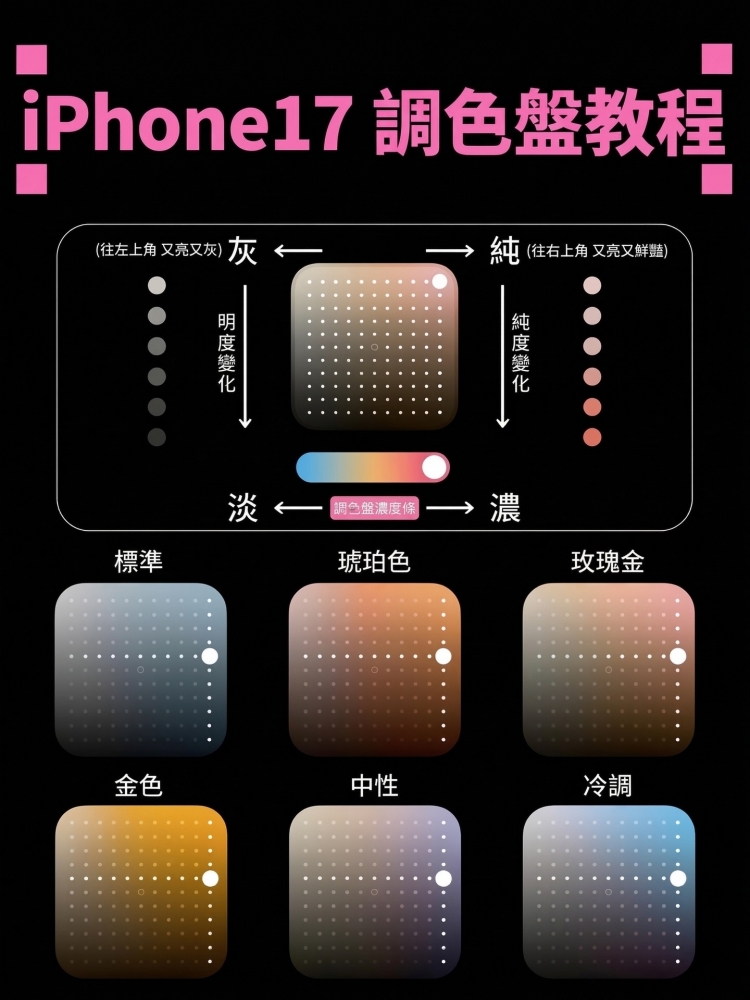 iPhone17調色盤｜一學就會萬能參數公式｜高雄手機店｜手機無卡分期